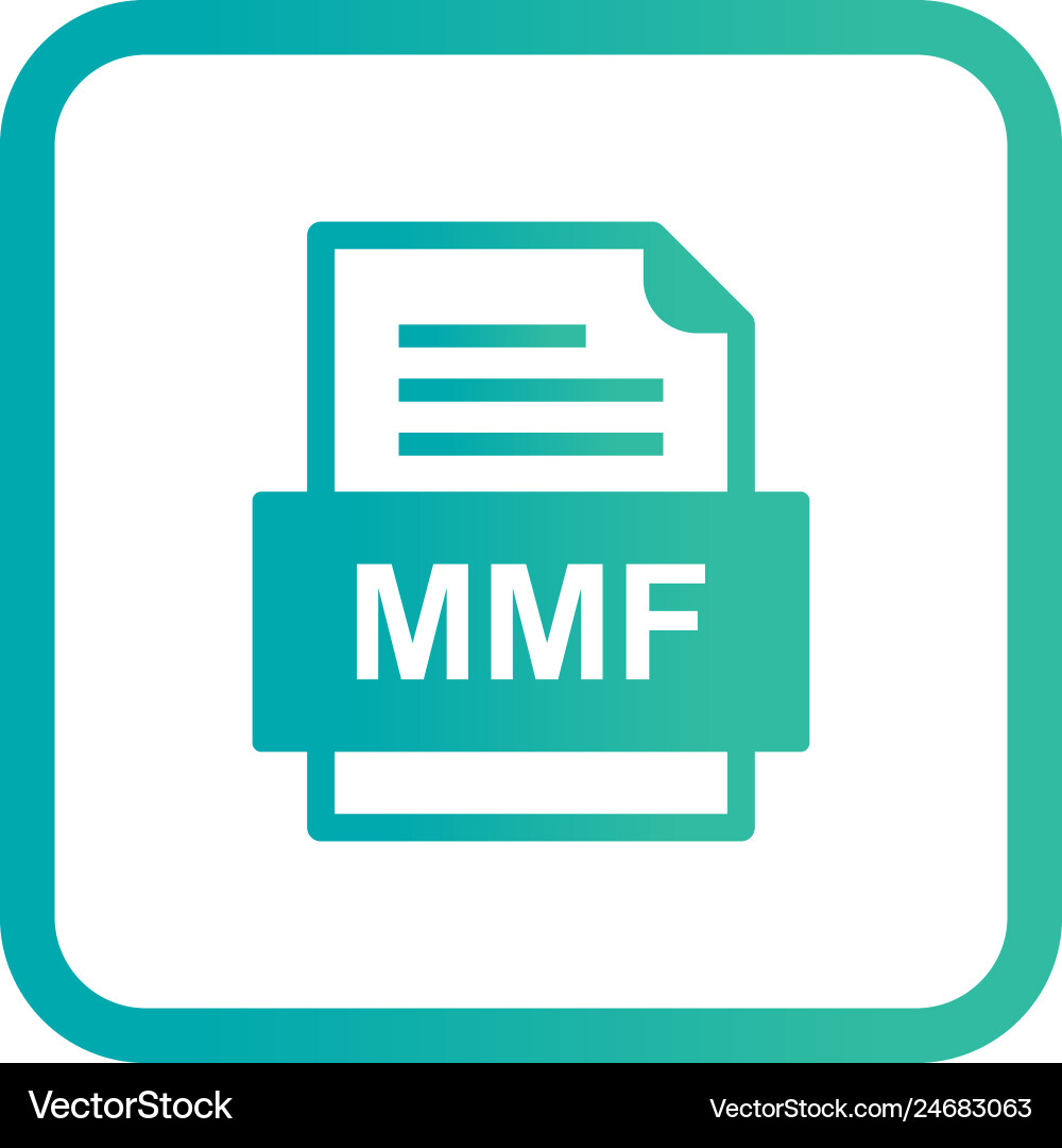 Mmf file document icon vector image