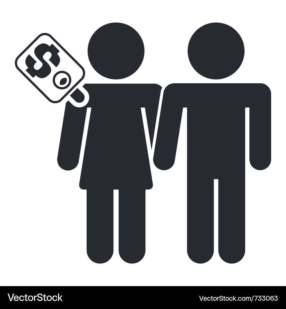 Prostitution icon Vector Image