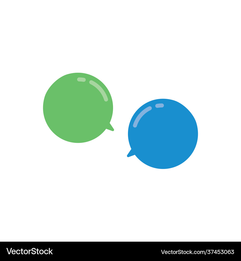 Set message icons dialogue social network Set message icons dialogue social network vector image