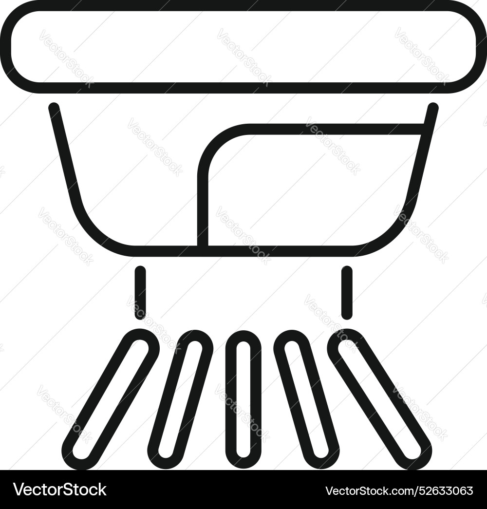 Smoke detector detecting fire with sensor beams Smoke detector detecting fire with sensor beams vector image