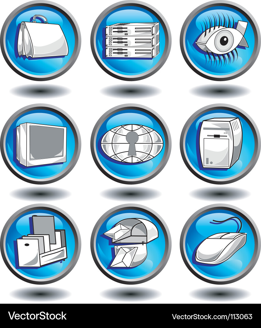 Technical icons Vector Image