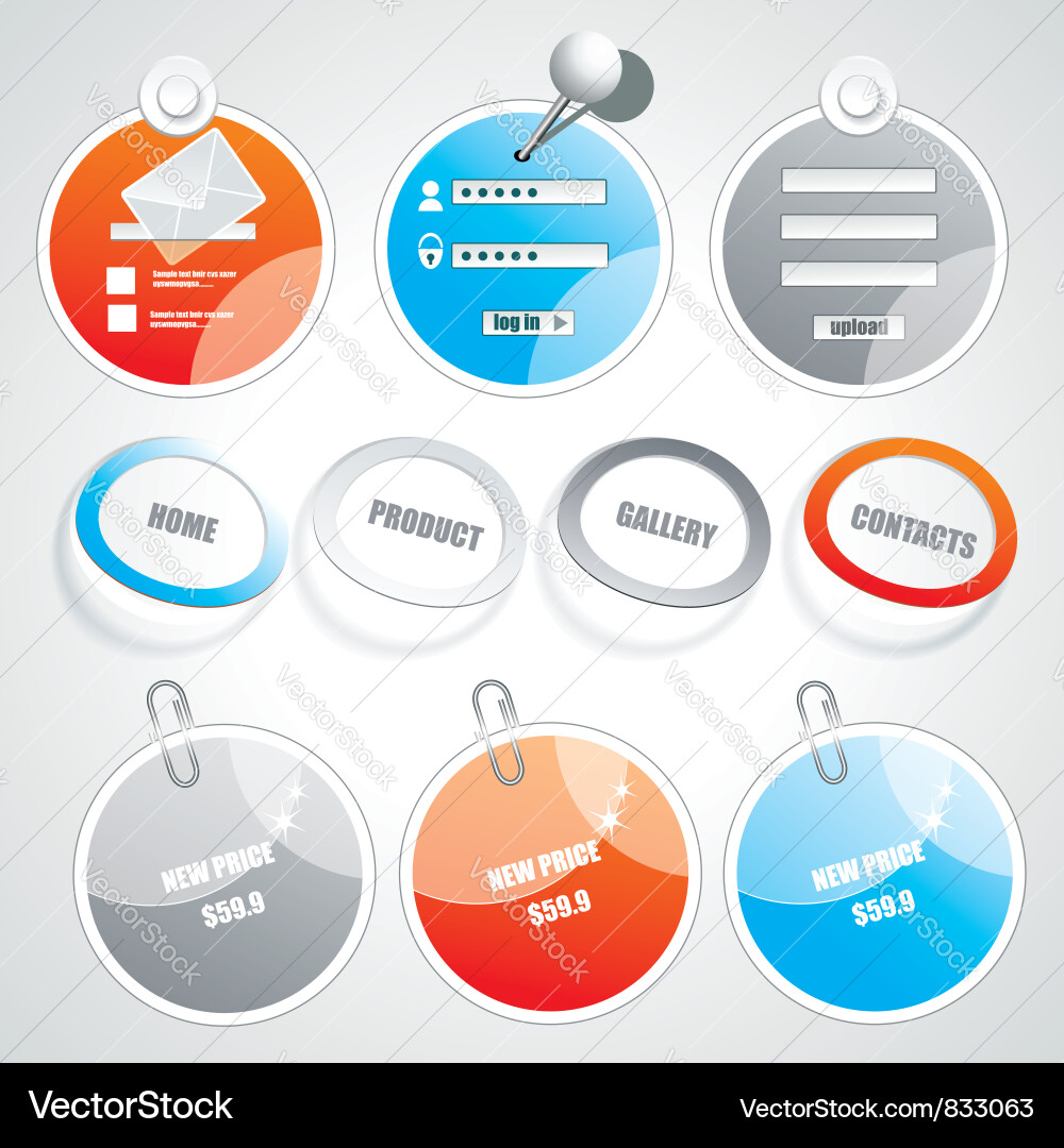 Web frames Vector Image