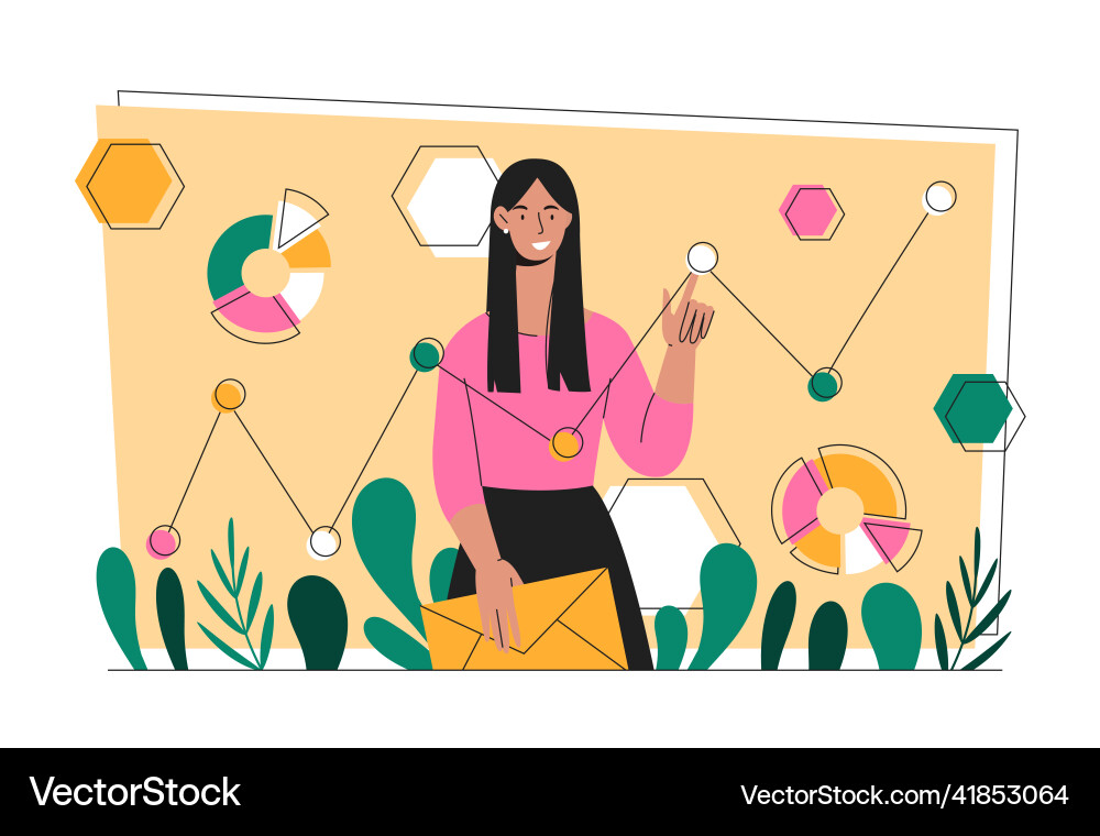 Abstract data analysis Abstract data analysis vector image