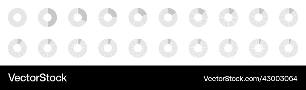 Circular Segment Graph vector image