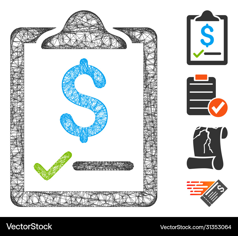 Contract web mesh Contract web mesh vector image