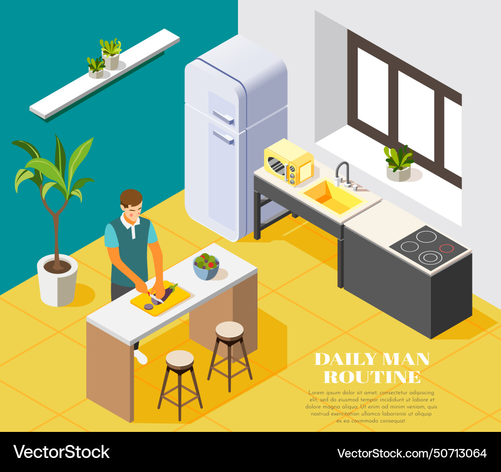 Daily routine background Daily routine background Vector Image