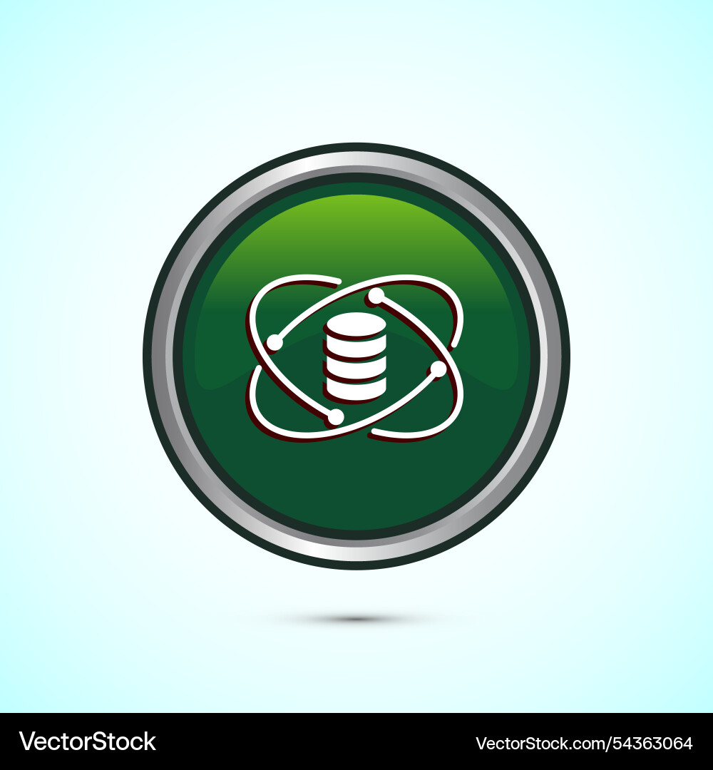Data science icon design big digital tech Vector Image