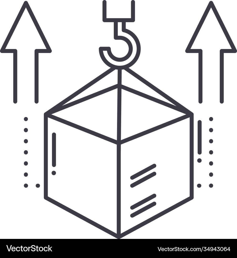 Loading icon linear isolated thin Loading icon linear isolated thin vector image