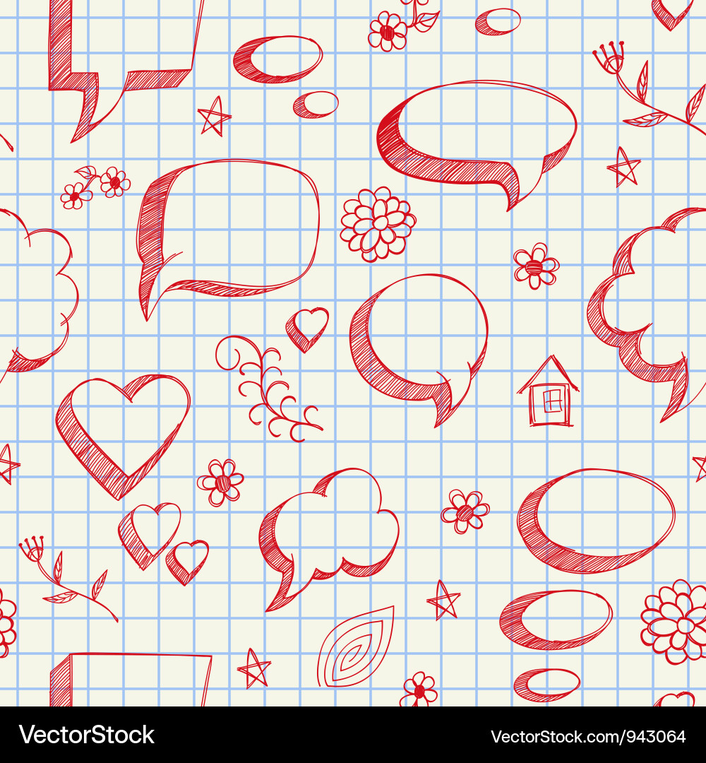 Speech Bubbles Sketch vector image