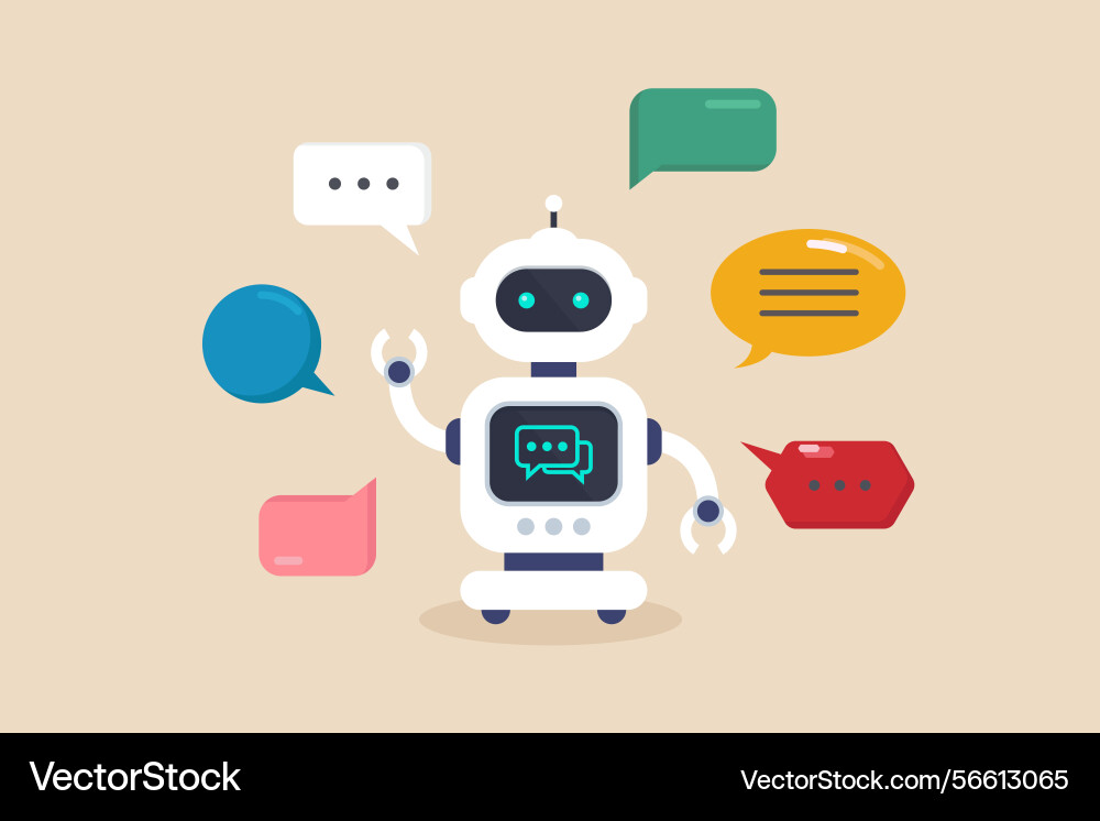 Answer questions with machine learning or ai Answer questions with machine learning or ai vector image