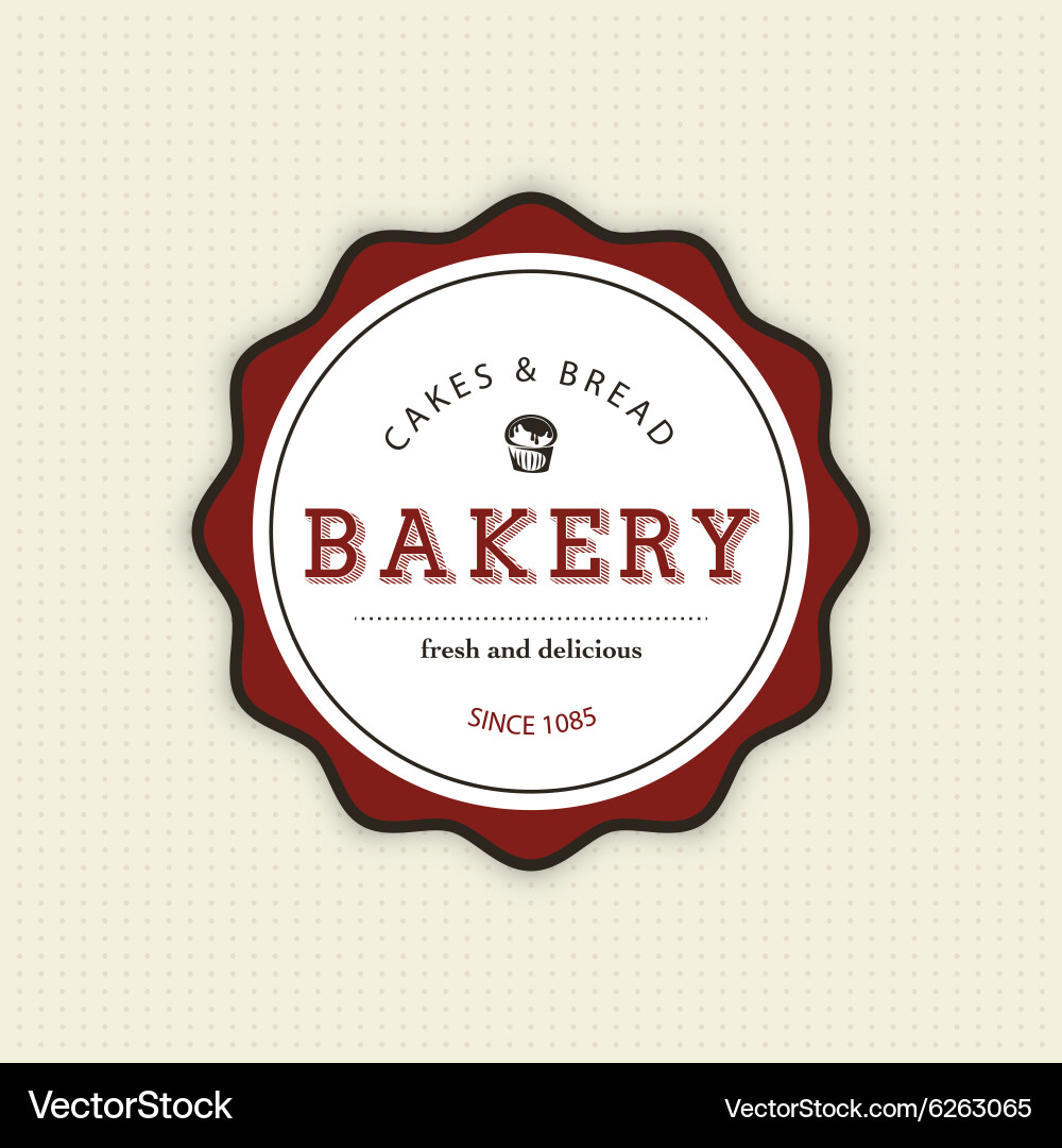Bakery object Vector Image