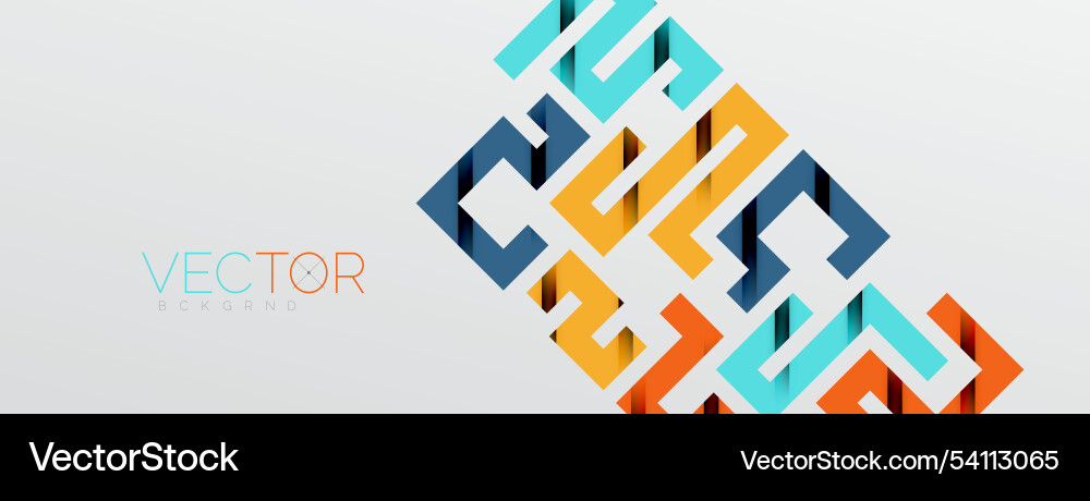 Color bend lines with shadow texture effect Vector Image