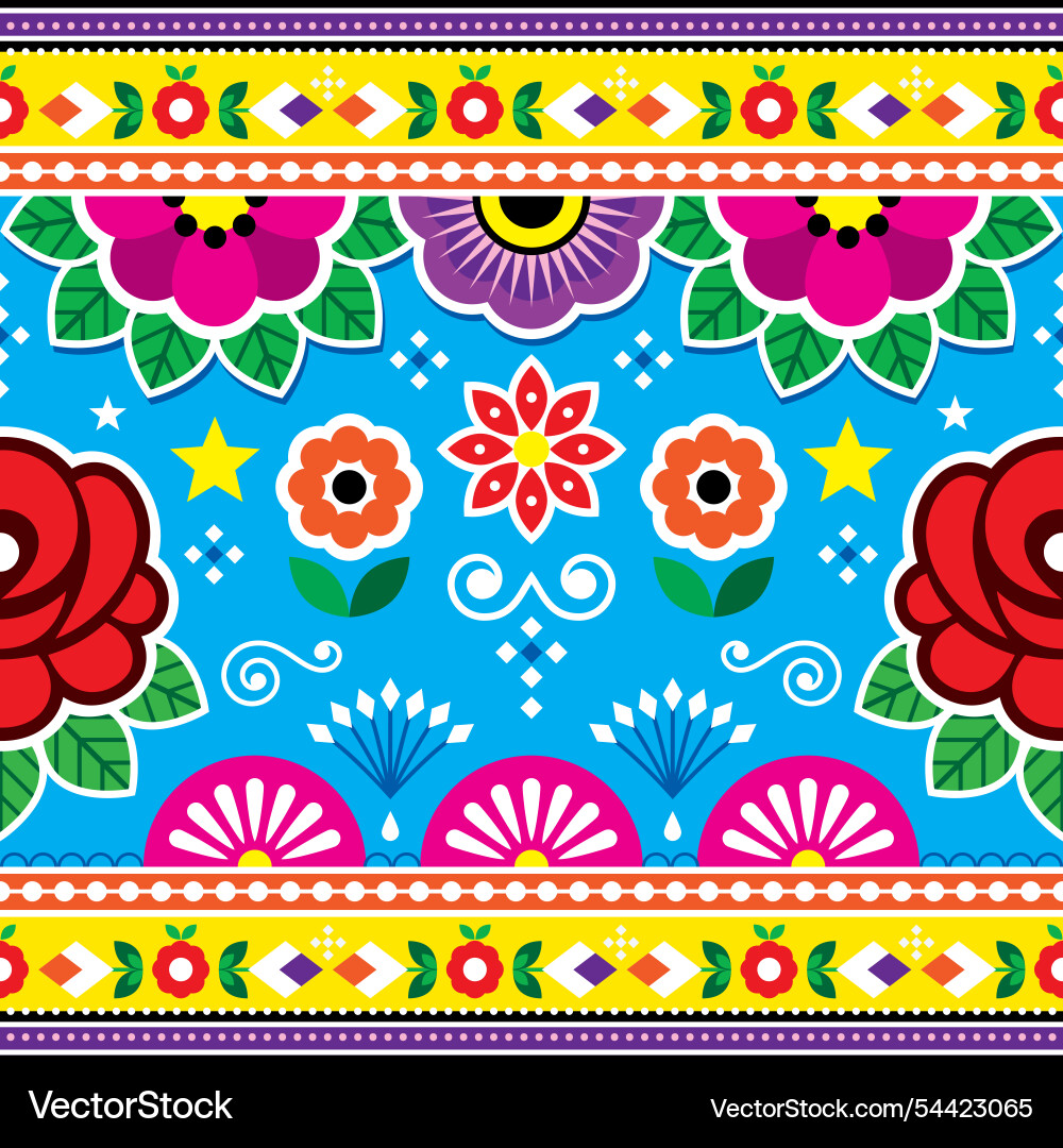 Diwali seamless pattern with roses inspired Diwali seamless pattern with roses inspired vector image