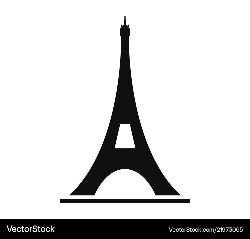Eiffel tower icon Eiffel tower icon vector image