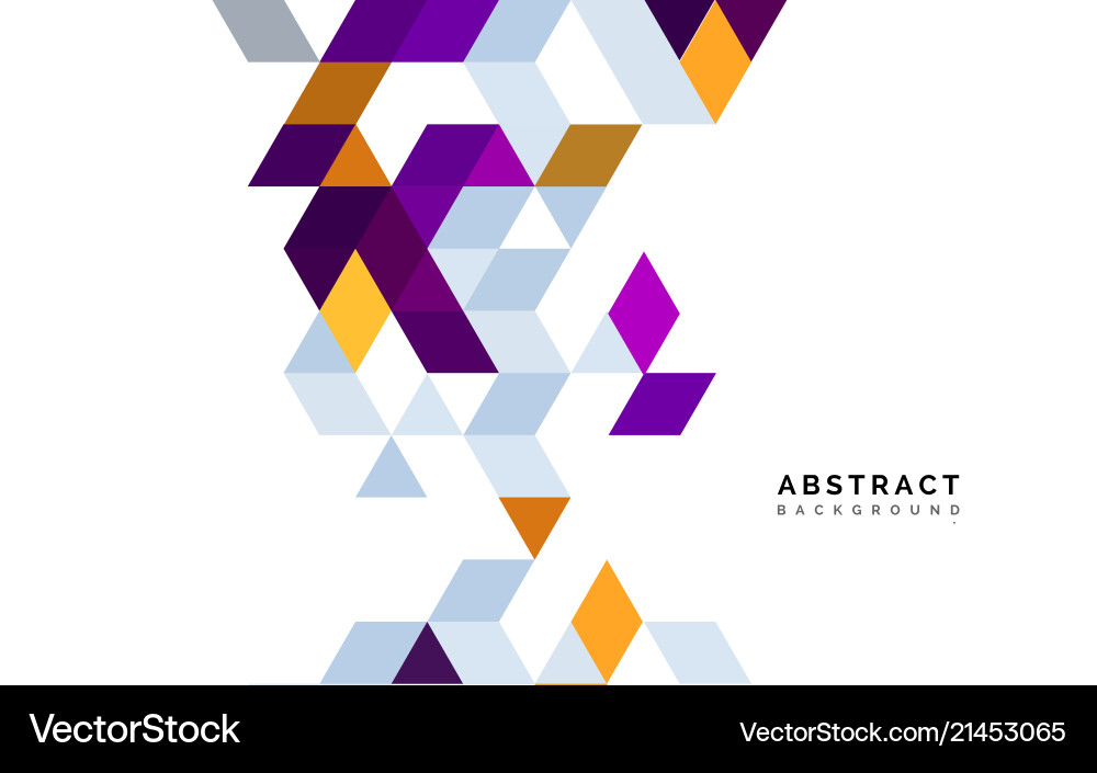 Geometric Color Cube Background vector image