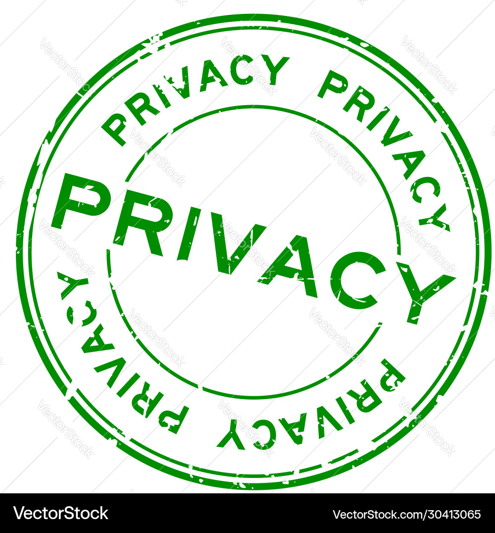 Grunge green privacy word round rubber seal stamp Grunge green privacy word round rubber seal stamp vector image