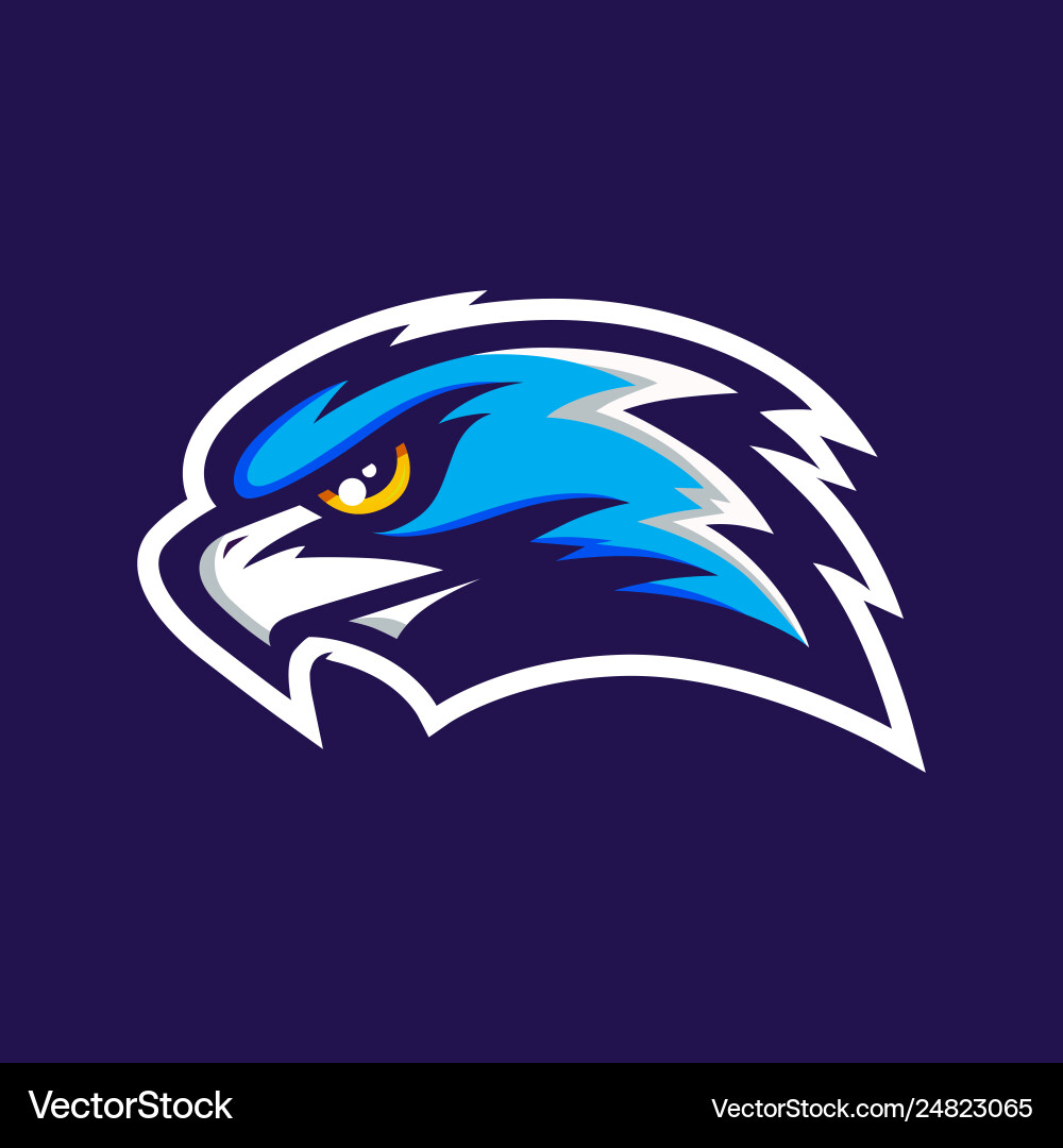 Hawk head mascot Royalty Free Vector Image - VectorStock