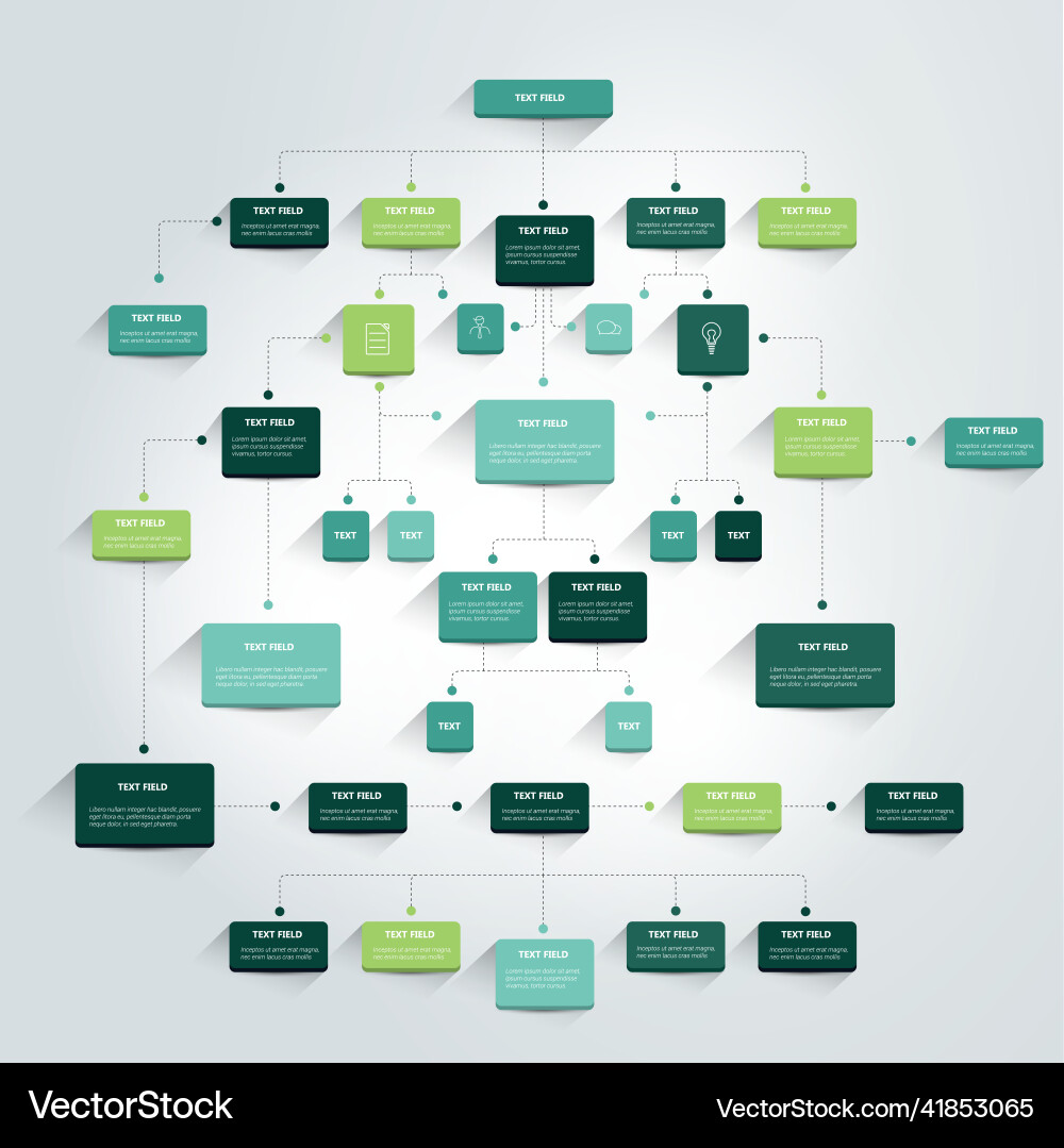 Infographics flowchart colored shadows scheme Infographics flowchart colored shadows scheme Vector Image
