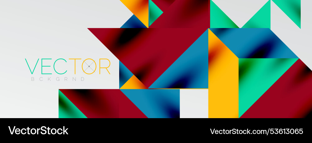 Tech minimal overlapping triangle shapes elements Vector Image