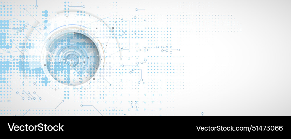 Abstract artificial intelligence cloud computing Vector Image