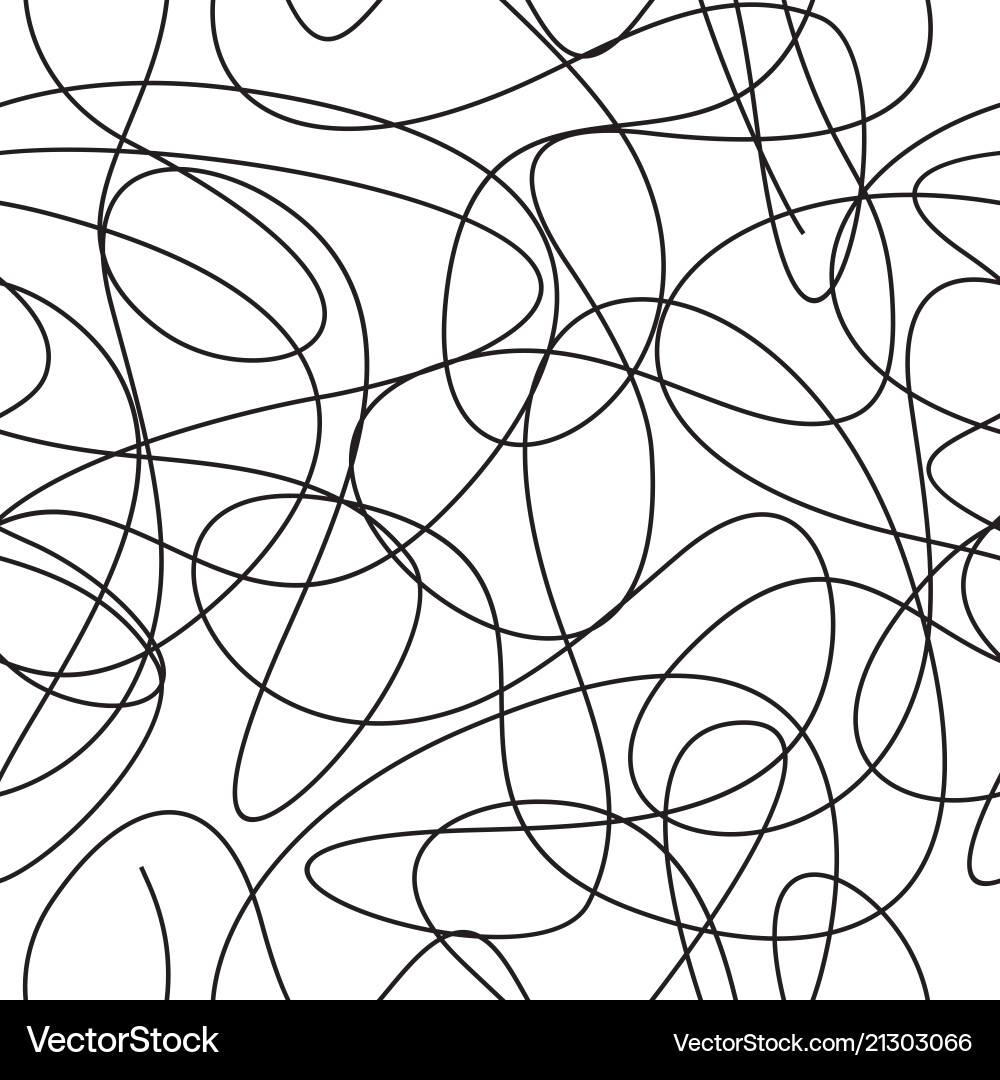 Abstract Line Scribble Pattern vector image