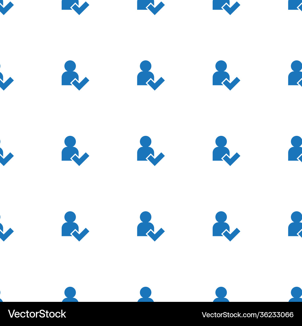 Add user icon pattern seamless white background vector image