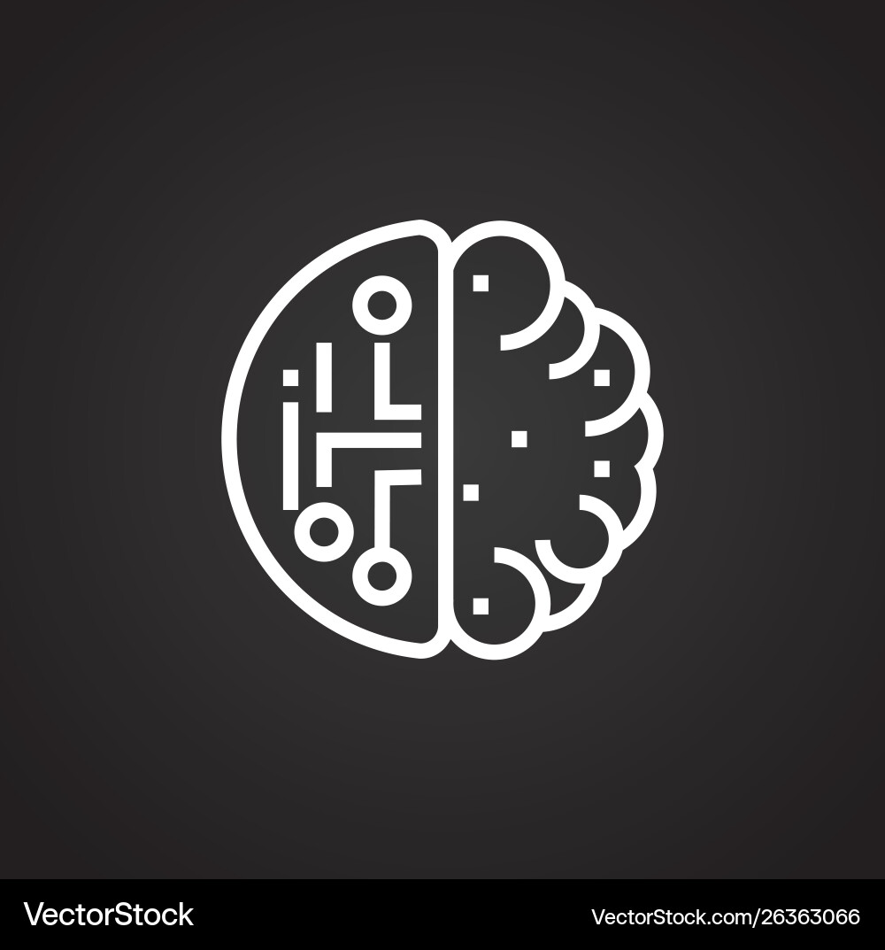 Ai icon on background for graphic and web design Ai icon on background for graphic and web design vector image