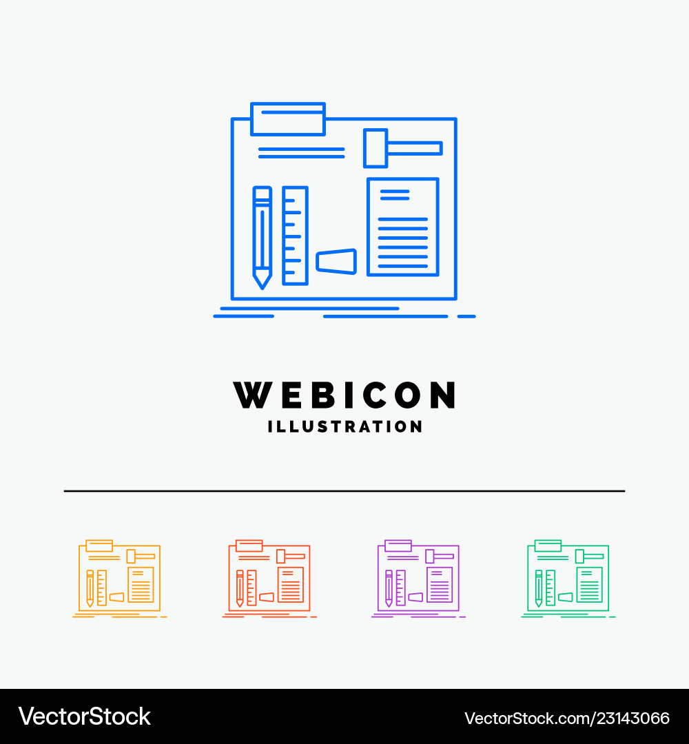 Build construct diy engineer workshop 5 color Build construct diy engineer workshop 5 color vector image