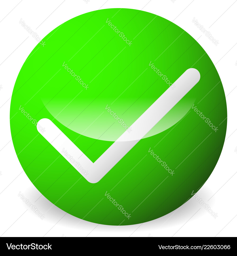 Circle with tick check mark symbol approve Circle with tick check mark symbol approve vector image
