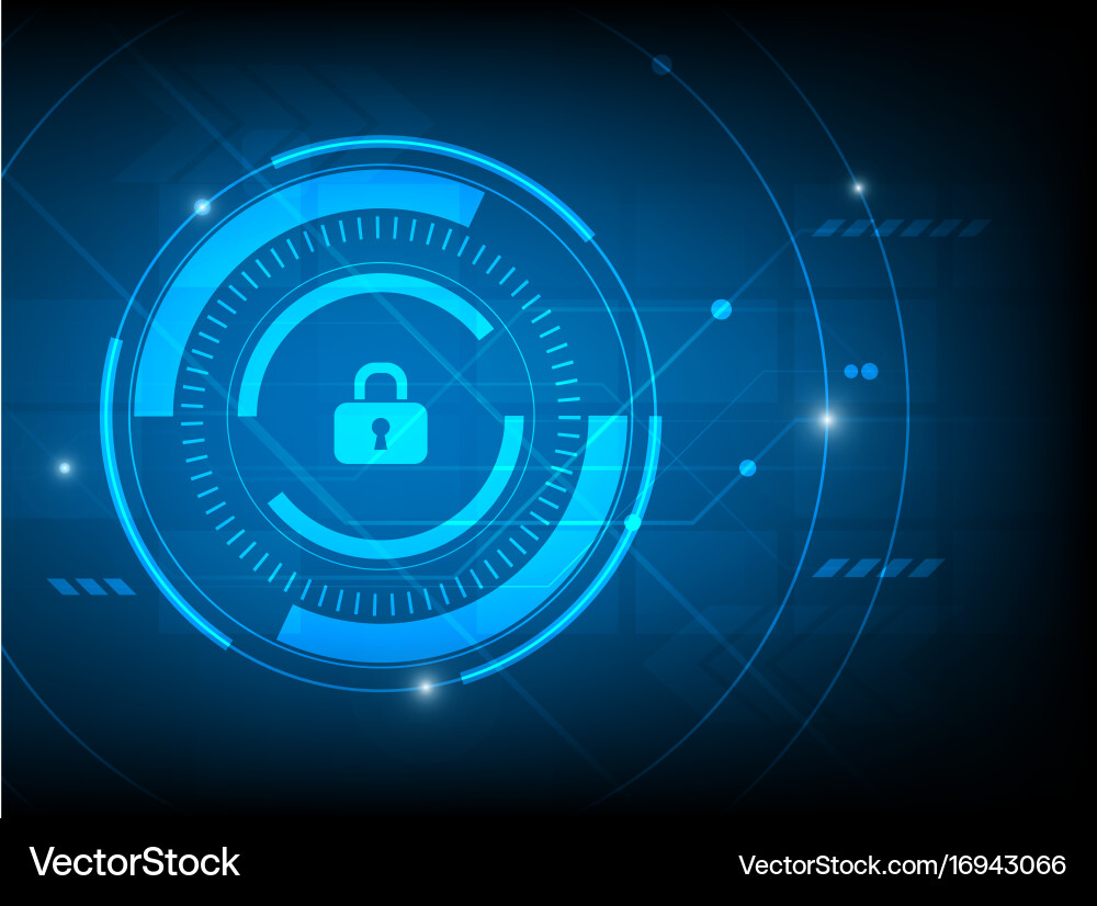 Digital Security Network Abstract vector image