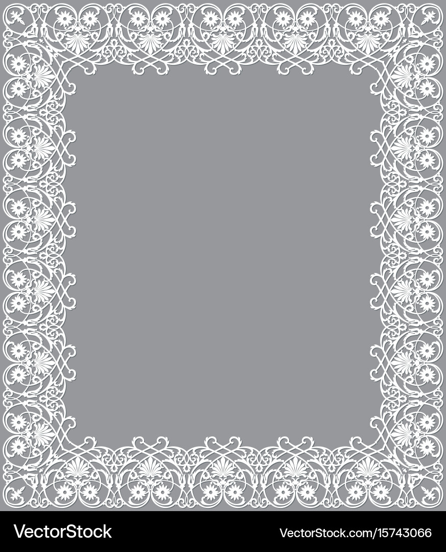 Frame with shadow vector image