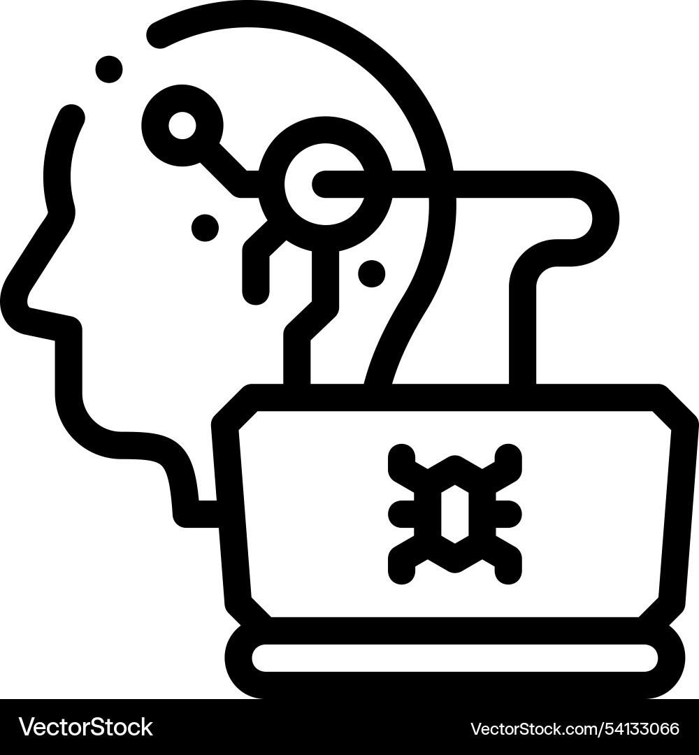 Installation icon thin linear style design Installation icon thin linear style design vector image