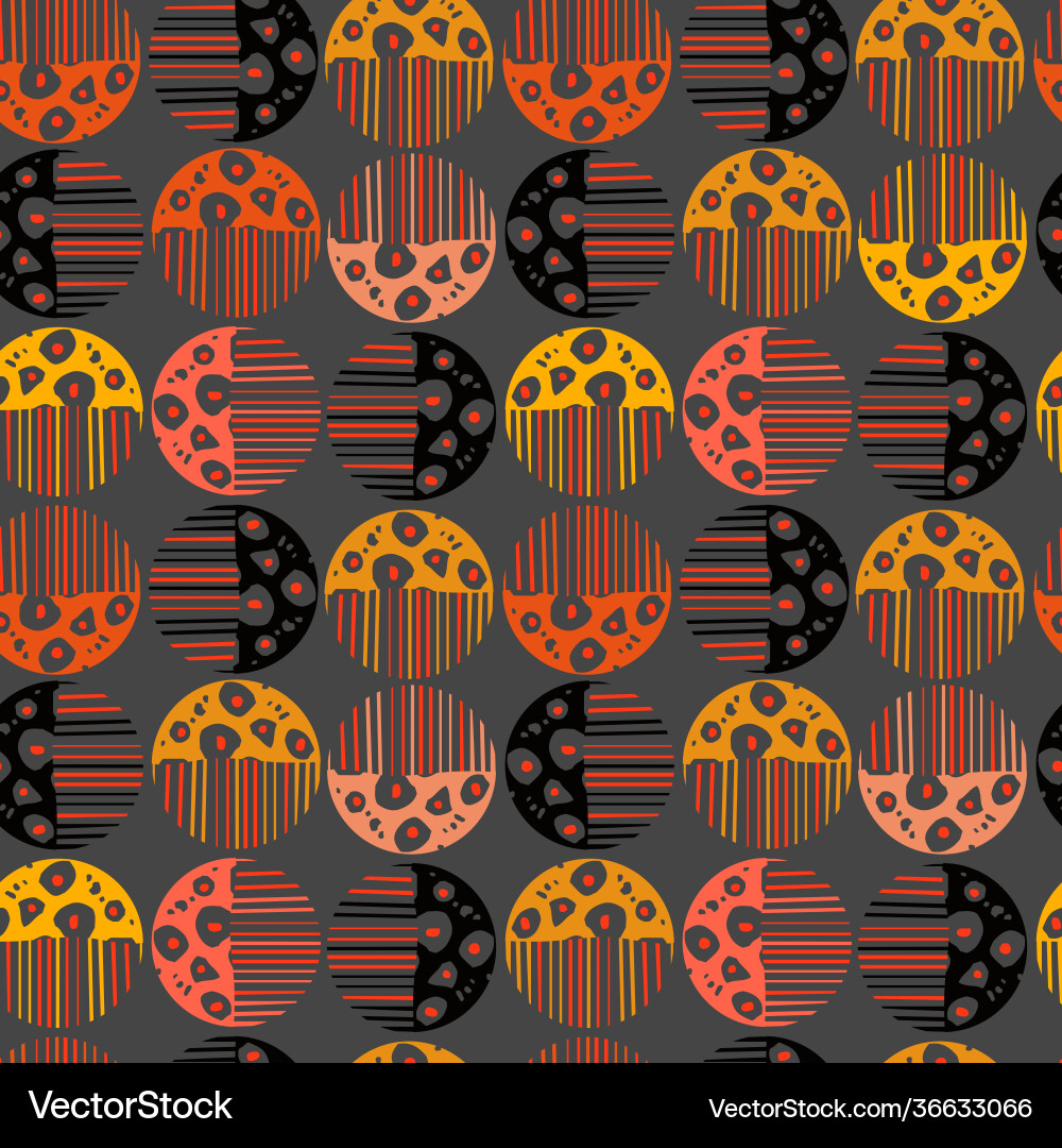 Seamless pattern with colorful hand drawn abstract Seamless pattern with colorful hand drawn abstract Vector Image