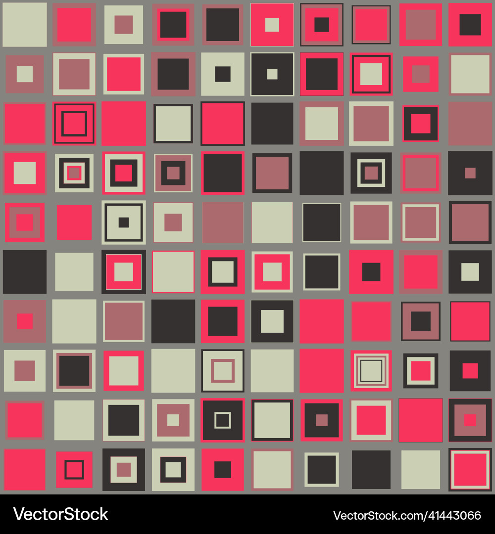 Seamless square pattern with simple shapes Seamless square pattern with simple shapes vector image