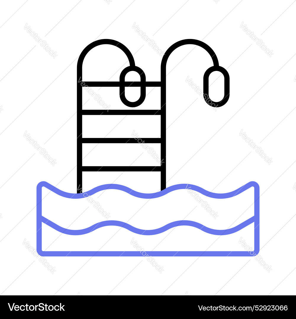 Visually appealing of swimming pool editable lap Vector Image