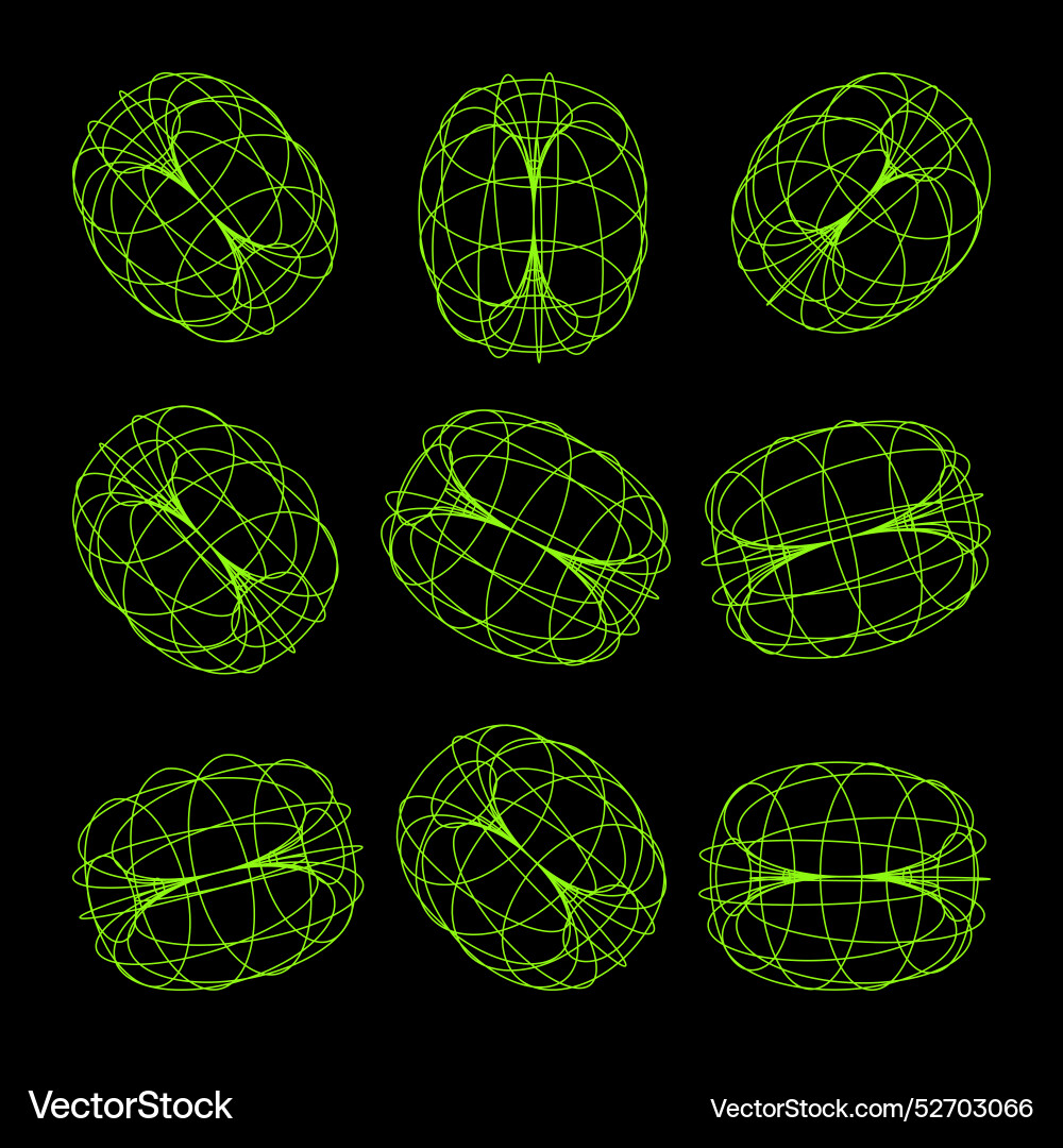 Wireframe lined shapes perspective mesh 3d grid Wireframe lined shapes perspective mesh 3d grid vector image