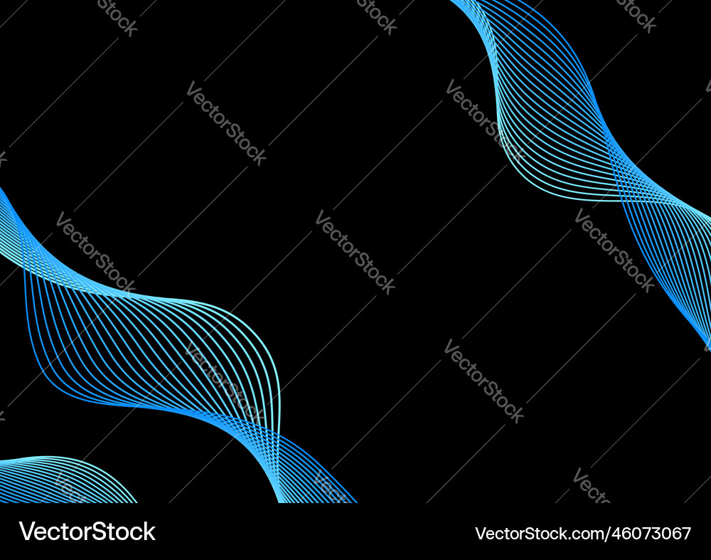 Abstract a3 poster with colorful flowing lines Vector Image