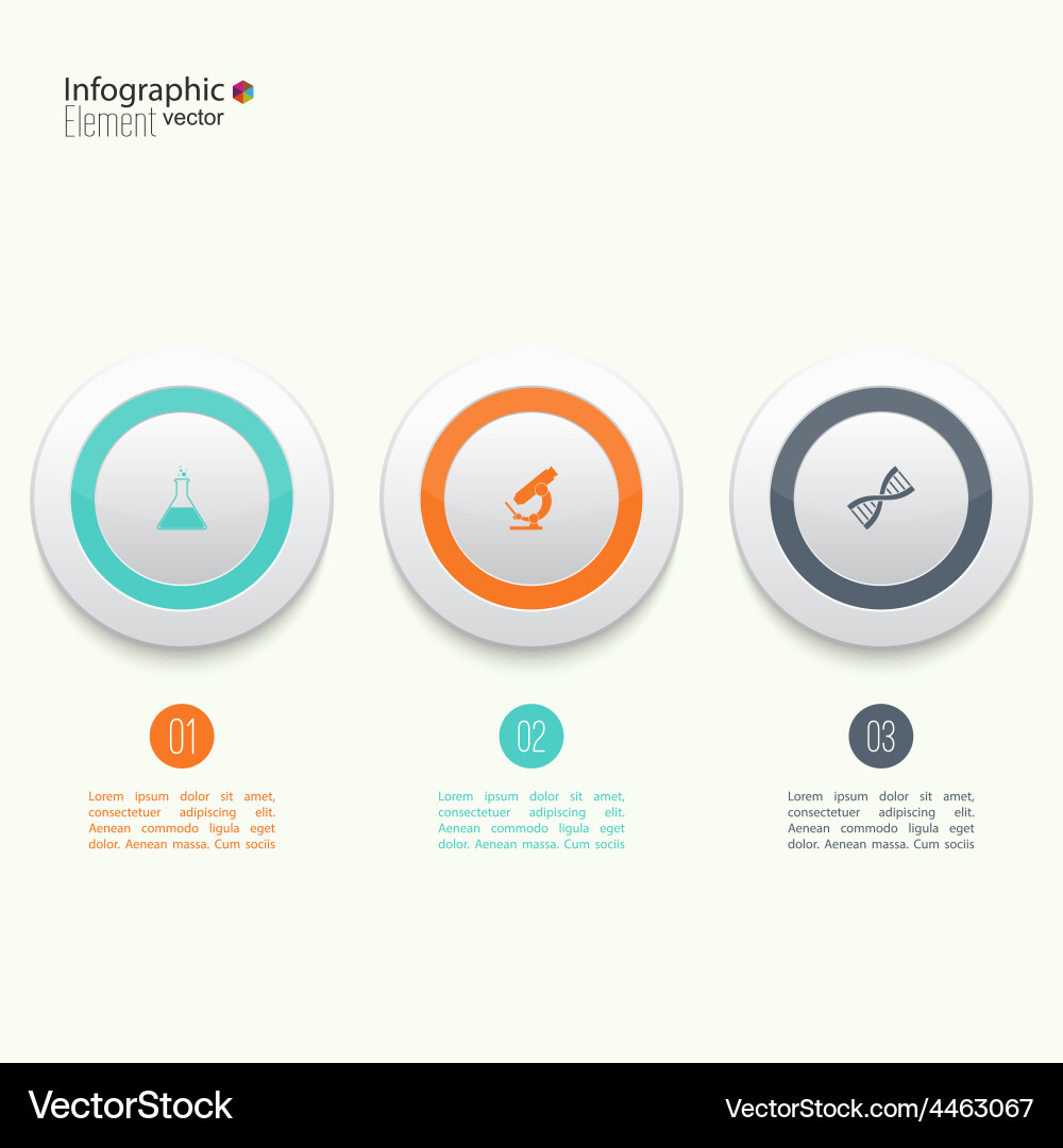 Comparative chart with templates for presentation vector image