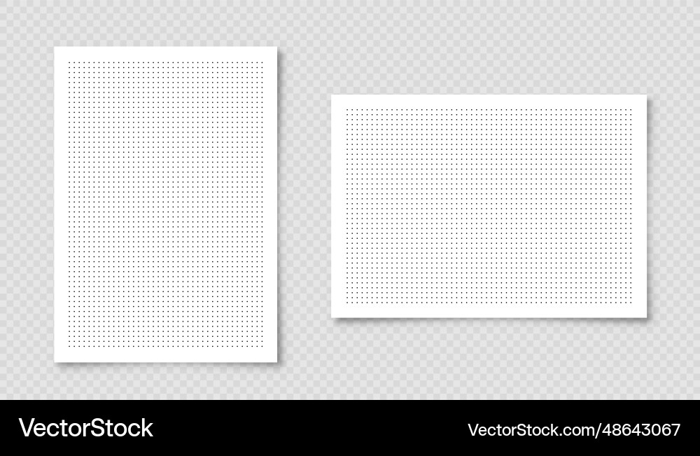 Dotted graph paper with grid polka dot pattern Dotted graph paper with grid polka dot pattern vector image