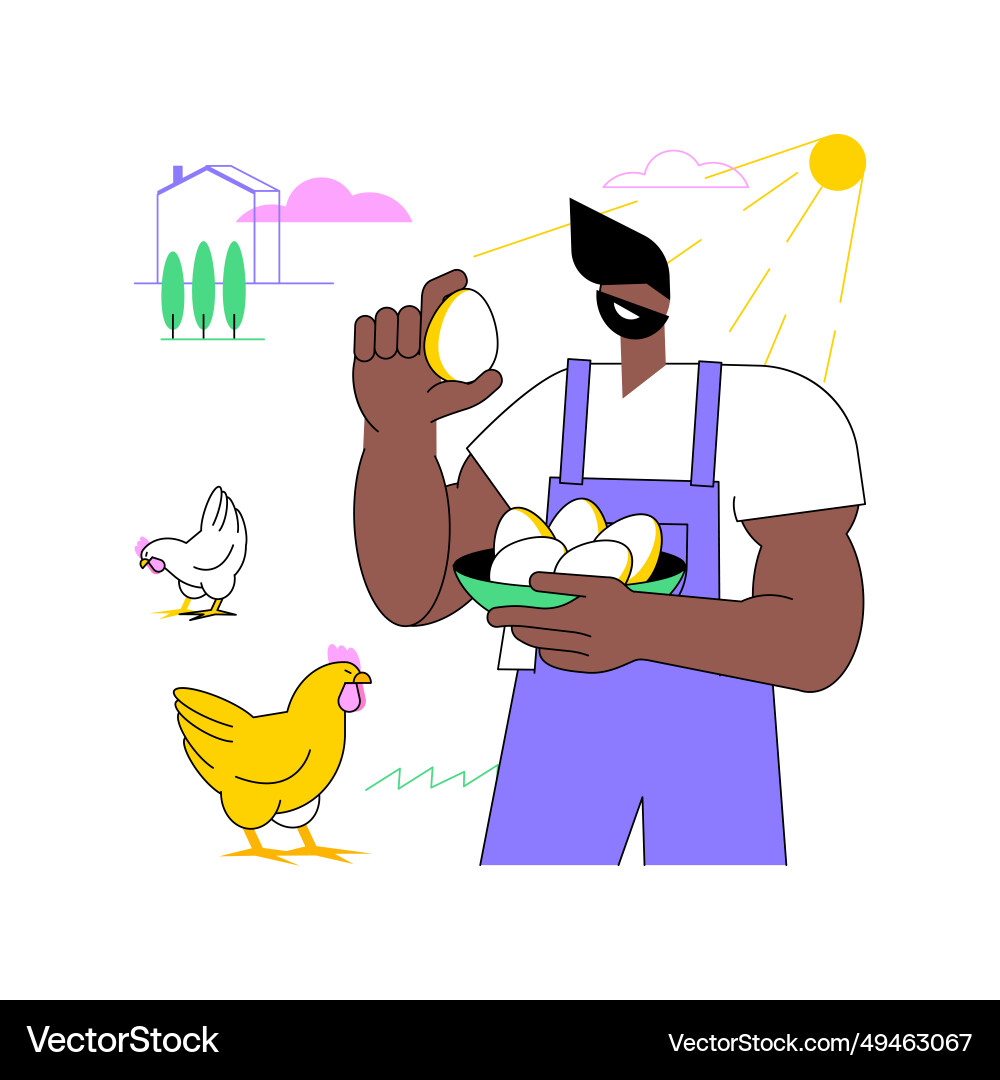 Free-run eggs isolated cartoon Free-run eggs isolated cartoon vector image