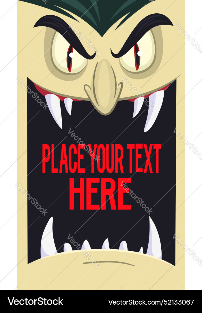 Lustige Cartoon Vampir Charakter Design mit großen Lustige Cartoon Vampir Charakter Design mit großen vektorbild