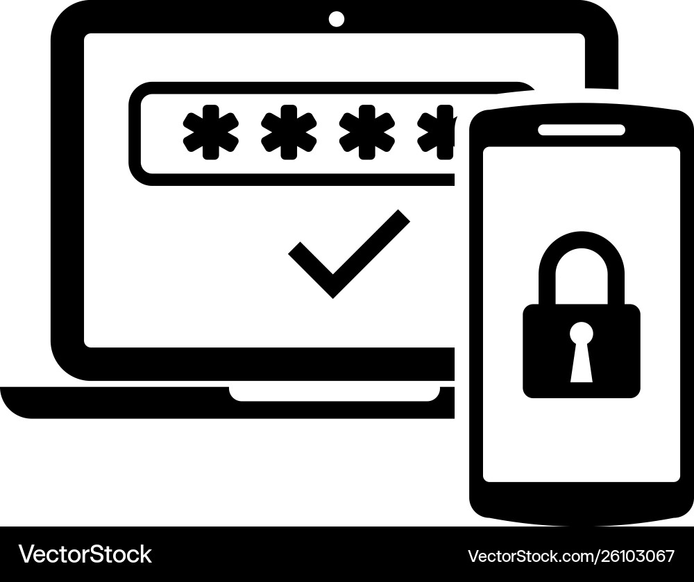 Multi-Factor Authentication Icon vector image