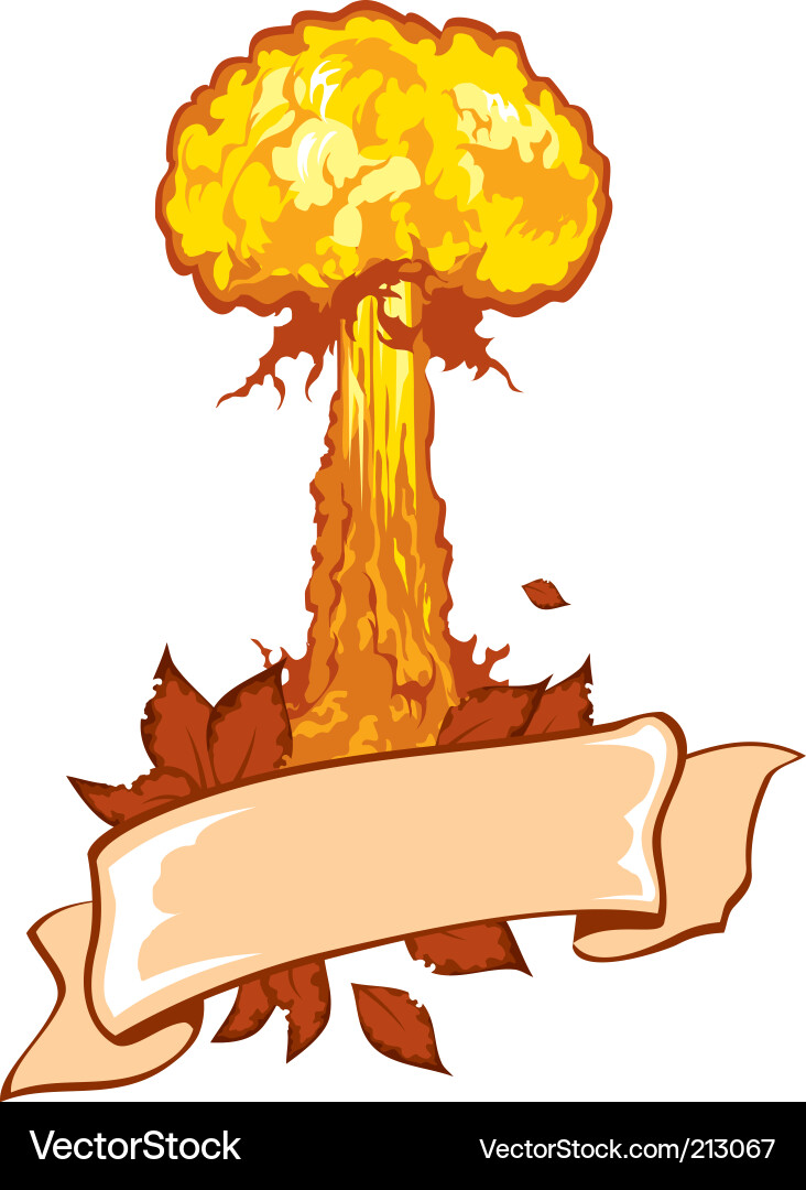 Nuclear explosion Royalty Free Vector Image - VectorStock