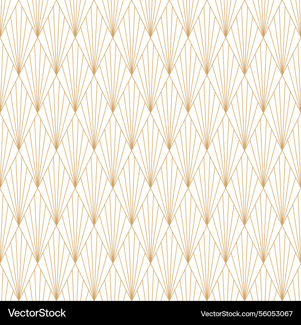 Sunburst seamless pattern with subtle gold lines Vector Image