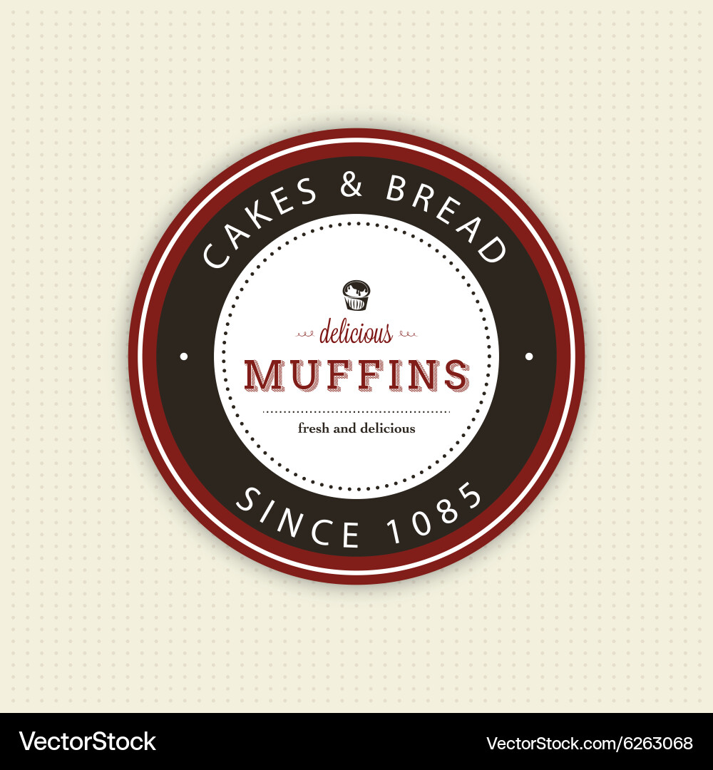 Bakery object Vector Image