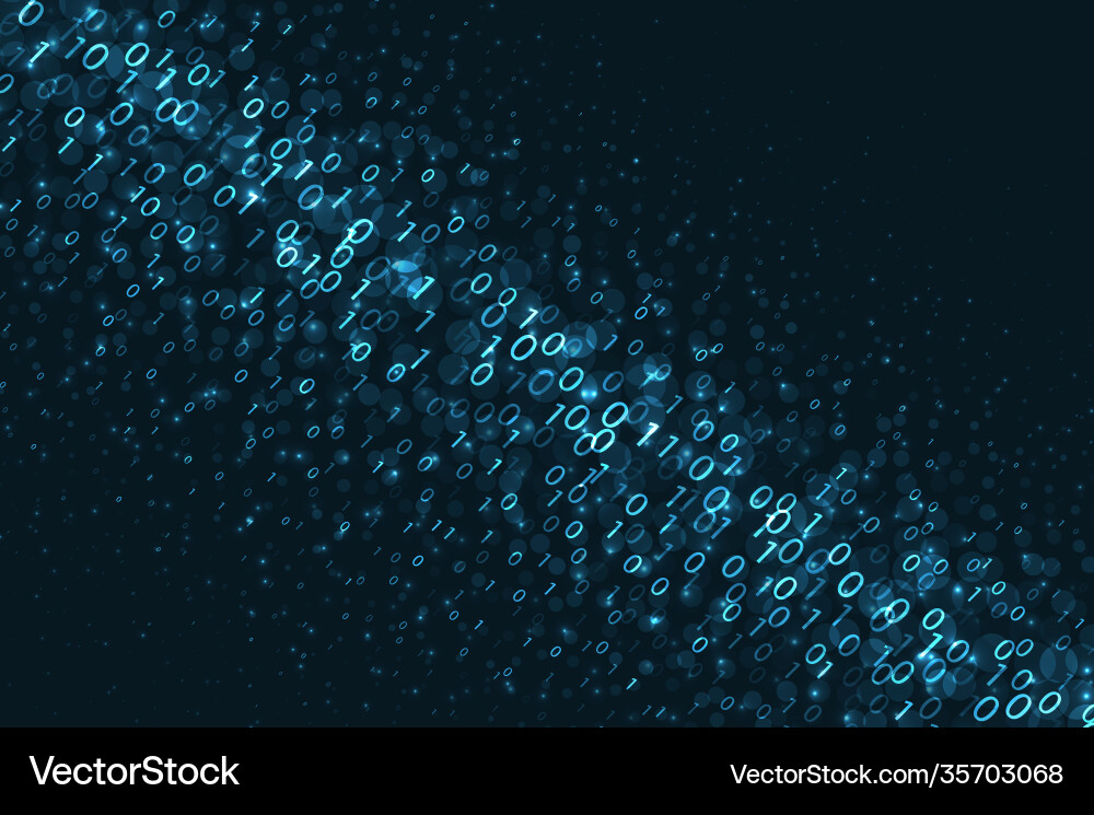 Binary code background Binary code background vector image