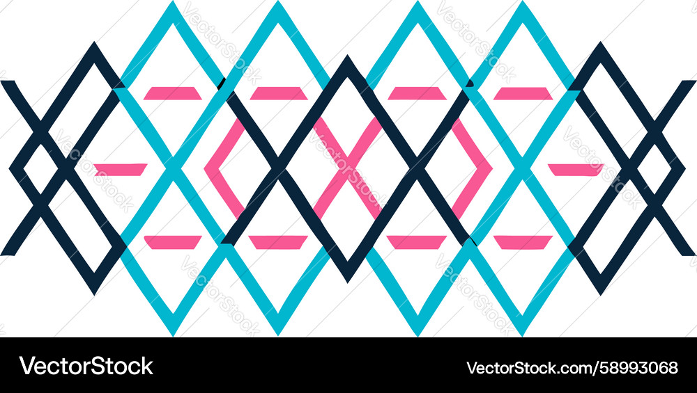 Dynamic Geometric Grid Pattern Vector Image