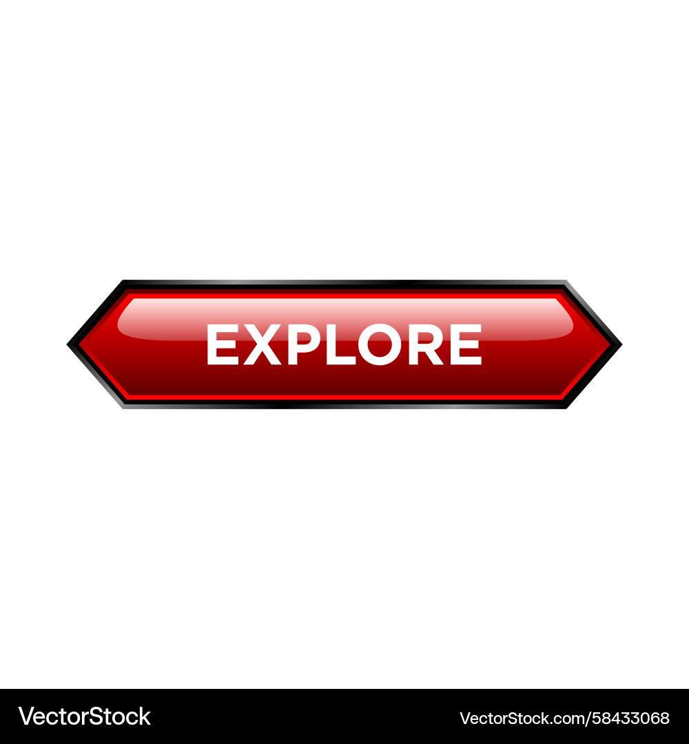 Explore Button Website Template Vector Image