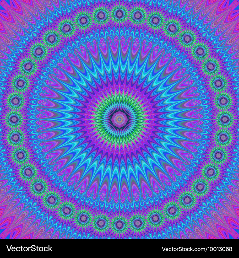 Fractal design patterned background Vector Image