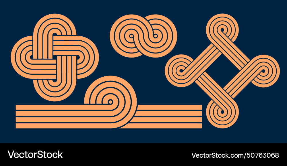 Geometric lines intersecting zen patterns Geometric lines intersecting zen patterns Vector Image